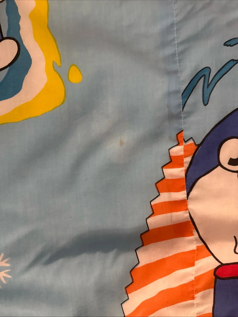 Doraemon Blue Kids Snowflake Winter Theme Comforter 78”  x 55”